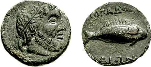 ancient coin of Lampedusa